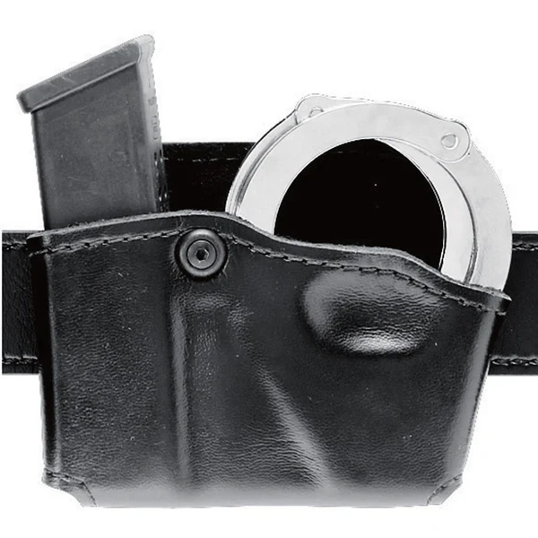 SAFARILAND MODEL 573 OPEN TOP MAGAZINE AND HANDCUFF POUC, GLOCK 17/22/45