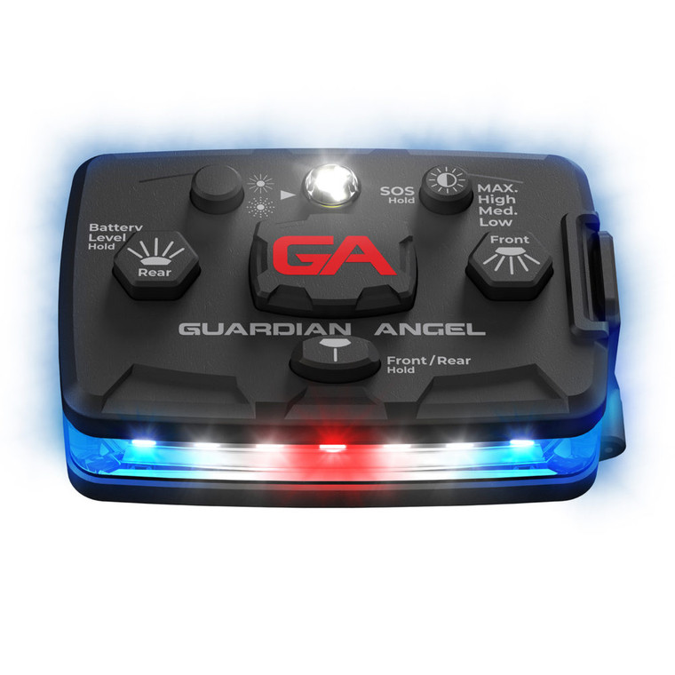 GUARDIAN ANGEL ELITE® – 2022 Wearable Safety Light Blue/Blue Wearable Safety Police Light