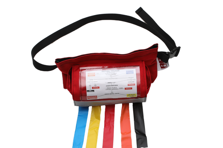 023-RD - 5 POCKET TRIAGE TAPE DISPENSER FANNY/WAIST PACK