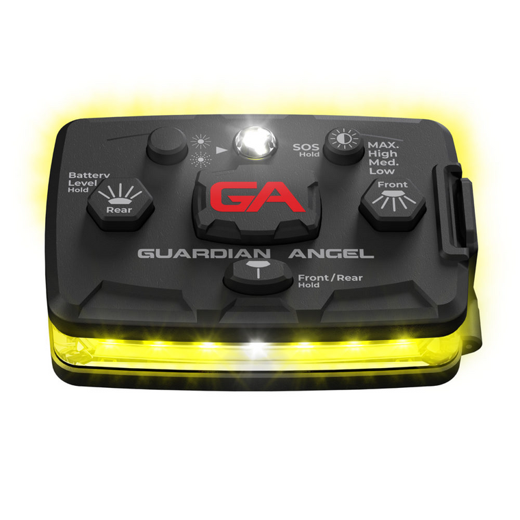 GUARDIAN ANGEL ELITE® – 2022 Wearable Safety Light - Yellow/Yellow