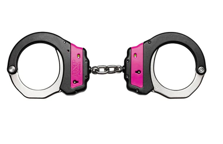 Identifier Chain Ultra Cuffs (Steel) Pink