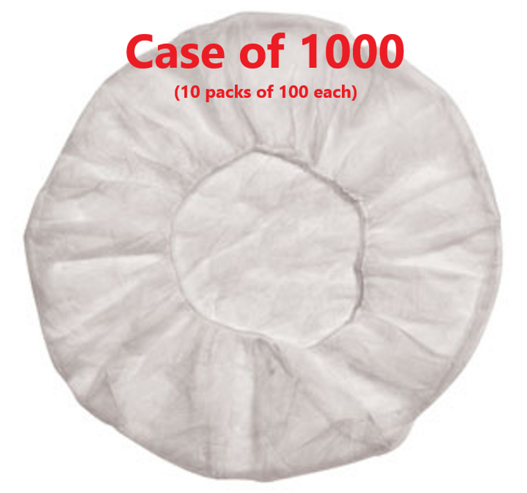 MCR Safety Protective Bouffant Caps - Case of 1000