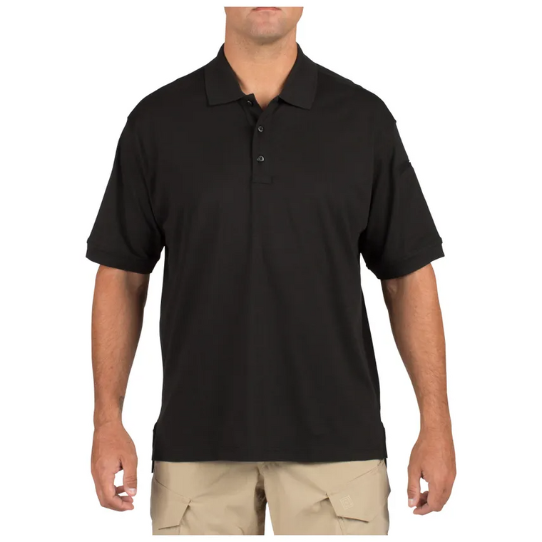 Tactical Jersey Short Sleeve Polo , Black