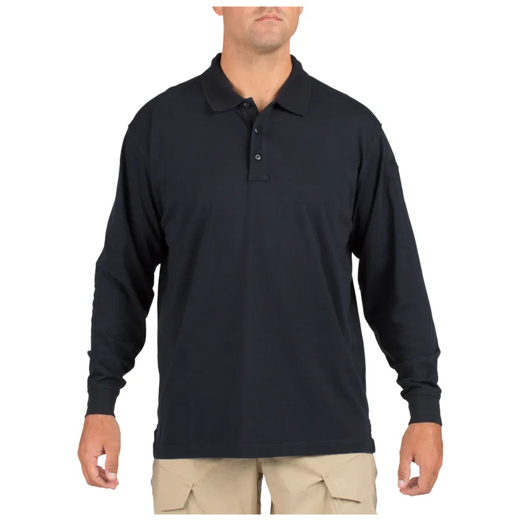 Tactical Jersey Long Sleeve Polo , Dark Navy