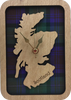 Small Framed Scotland Map Clock | LC09