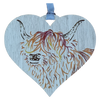Highland Coo Hanging Heart | PH01 (6 Pack)