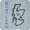 Scotland Map Coaster | PR05 (6 Pack)