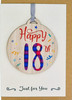 Happy 18th Birthday Card with Gift | AB18 (5 Pack)