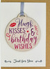 Hugs Kisses & Birthday Wishes Card with Gift | AF03 (5 Pack)