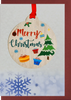 Merry Christmas Card with Gift | AX23 (5 Pack)