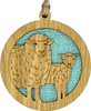 Sheep Round Wooden Hanger | HD413