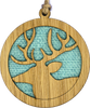 Stag Round Wooden Hanger | HD415