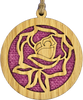 English Rose Round Wooden Hanger | HD426