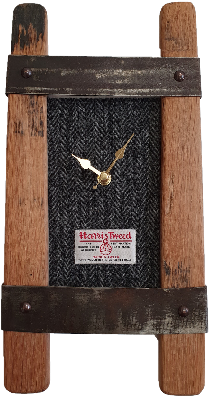 Twin Stave Wall Clock w/ Tweed | C01 - LT Creations