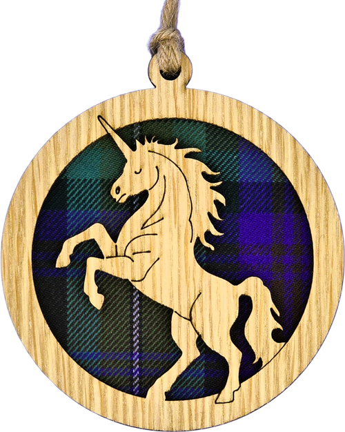 Unicorn Round Wooden Hanger | HD14