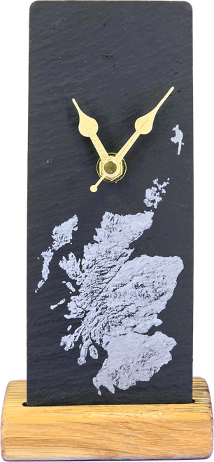 Scotland Map Slate Mantel Clock | SOC113