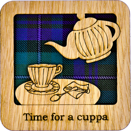 Time For a Cuppa Square Coaster | LCR33