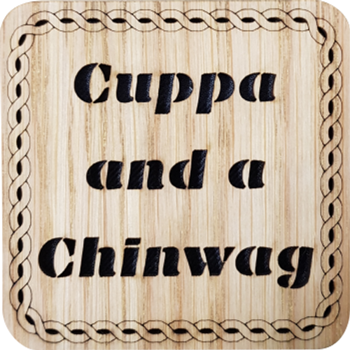 Cuppa and a Chinwag Square Coaster | LCR36