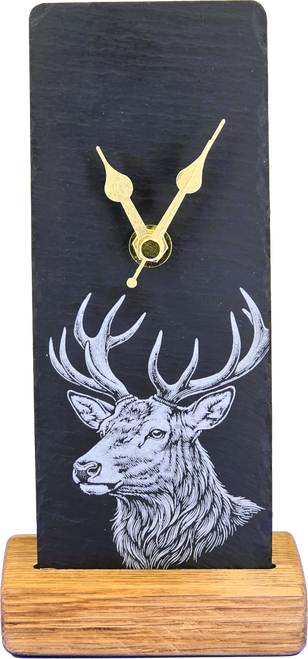 Stag Slate Mantel Clock | SOC23