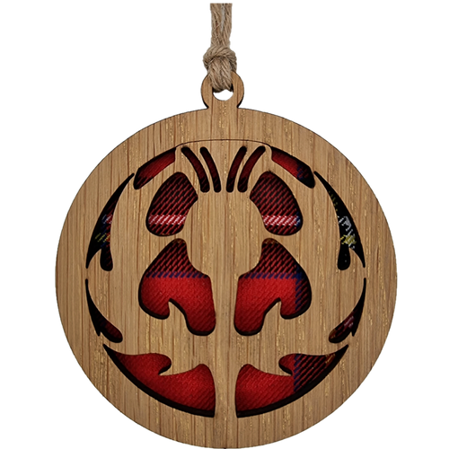 Thistle Round Wooden Hanger | HD03