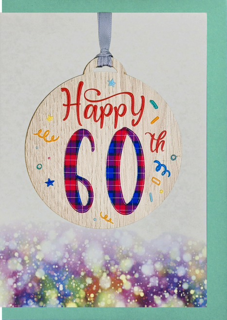 Happy 60th Birthday Card with Gift | AB60 (5 Pack)