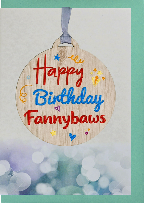 Happy Birthday Fannybaws Card with Gift | AF05 (5 Pack)