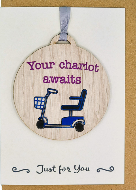 Your Chariot Awaits Card with Gift | AF08 (5 Pack)