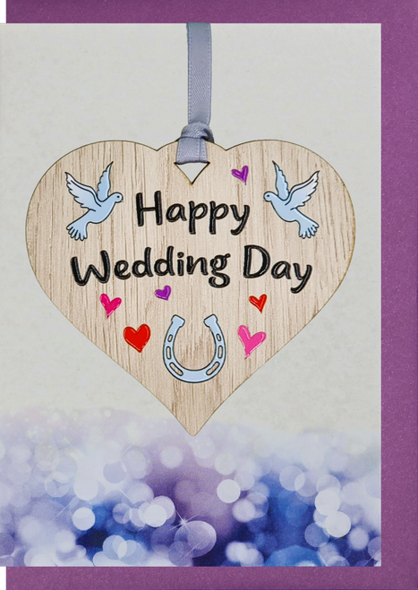 Happy Wedding Day Card with Gift | AW04 (5 Pack)