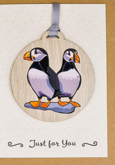 Puffins Card with Gift | AA06 (5 Pack)