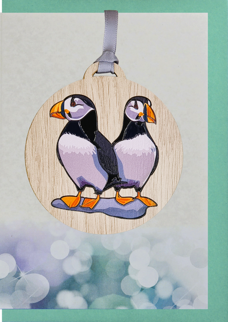 Puffins Card with Gift | AA06 (5 Pack)
