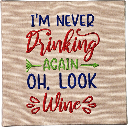 Never Drinking Again Canvas | DA93