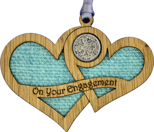 On Your Engagement Hearts - Lucky Sixpence | LS50M
