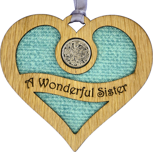 A Wonderful Sister - Heart Lucky Sixpence | LS73M
