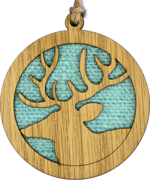 Stag Round Wooden Hanger | HD415