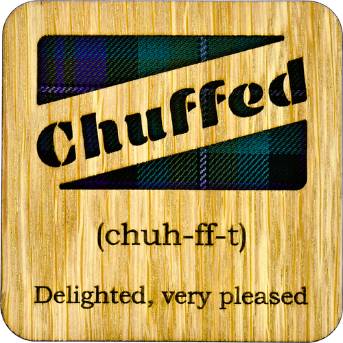 Chuffed Square Coaster | LCR81