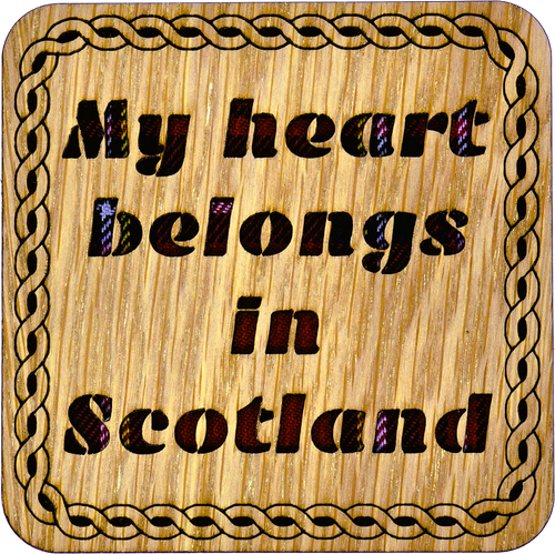 Heart Belongs In Scotland Coaster | LCR82