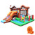 Kids Inflatable Bounce House Jumping Castle Slide Climber Bouncer with 550W Blower - Color: Multico