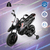 Aprilia Licensed Kids Ride On Motorcycle with 2 Training Wheels-Navy - Color: Navy