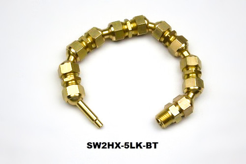 SW2 Bullet Swivel Nozzle, .156" opening on Hex Line