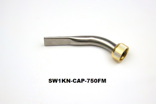 SW1 .750" x .050" Flutemaster Nozzle with KNURLED Cap