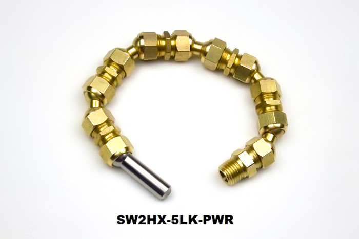 SW2 Swivel Power Nozzle, .156" opening on Hex Line