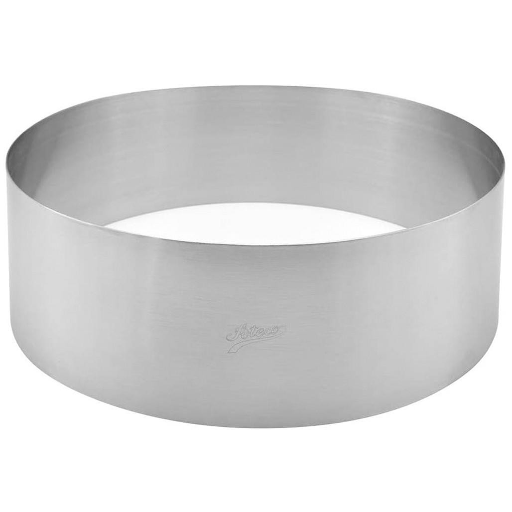 Round Cake Ring Dessert Mold Stainless Steel, x 3-in The