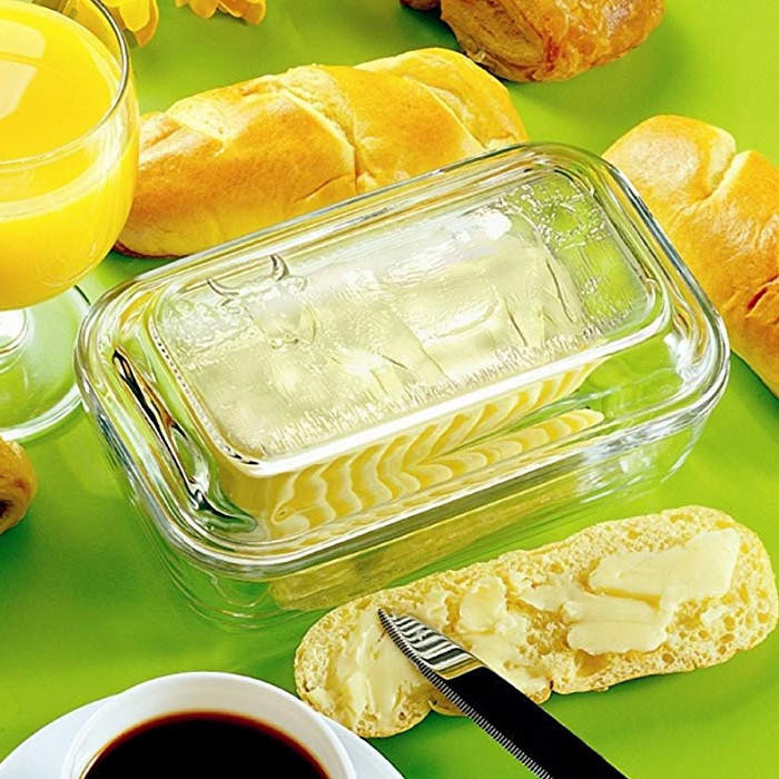 Cow Butter Dish Glass The Gourmet Warehouse