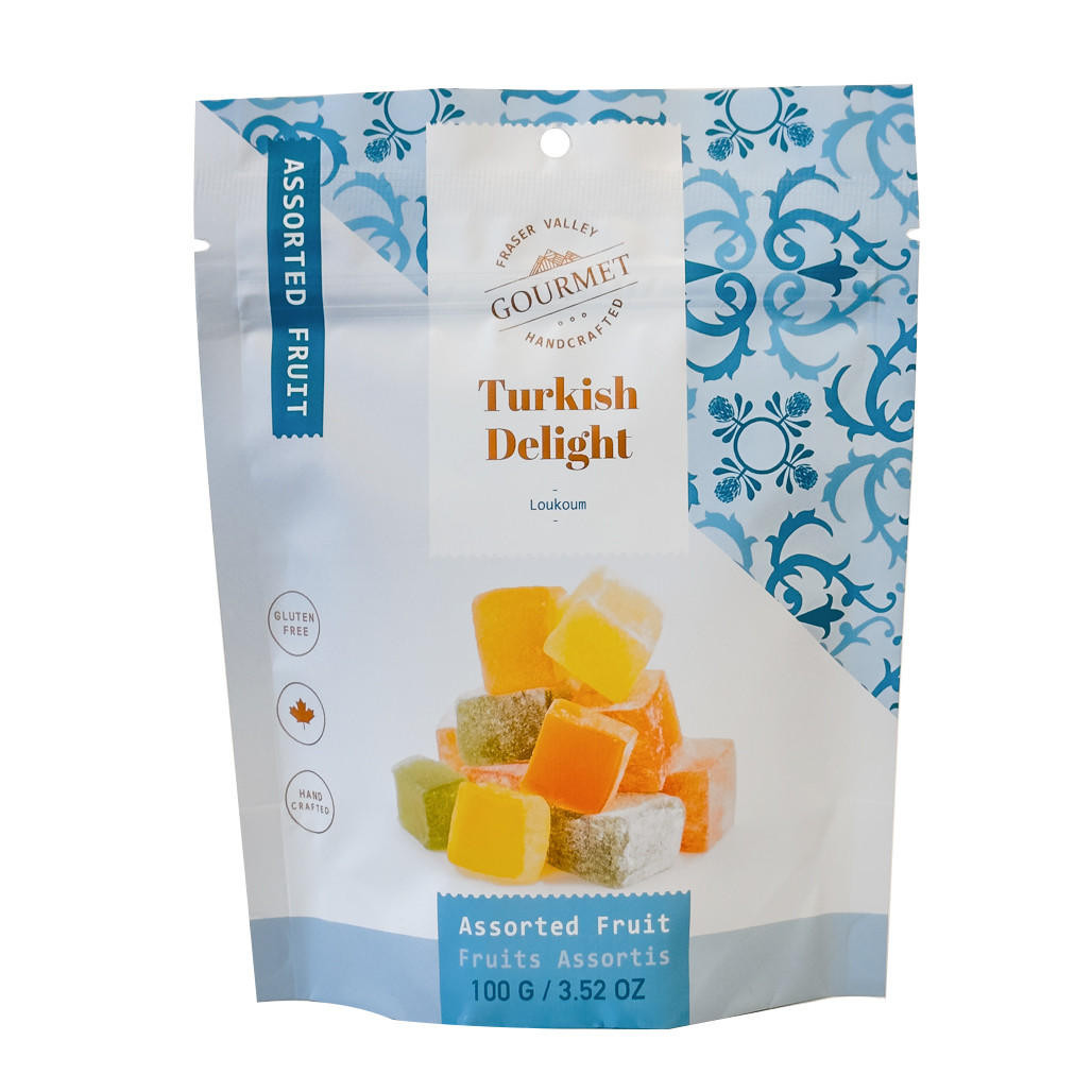 Turkish Delight - Fruit Flavours, 100g - The Gourmet Warehouse