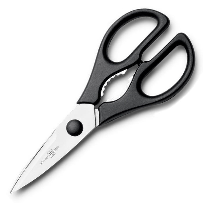 Kitchen Shears - Black, 8-in - The Gourmet Warehouse