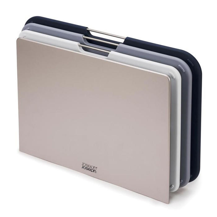 じょーじてーぶる Nest Large Cutting Board Set + Storage, Set of 3 - The Gourmet