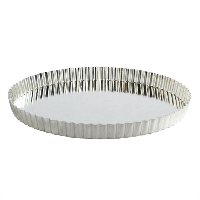Fluted Quiche Pan Tin Loose Bottom, 11-in The Gourmet Warehouse