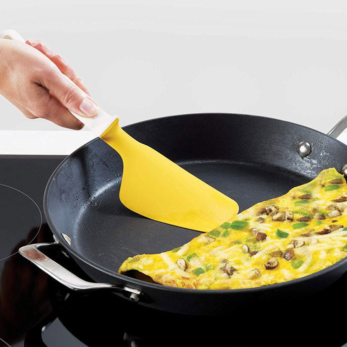 Elevate Egg Spatula Yellow + White Handle The Gourmet Warehouse