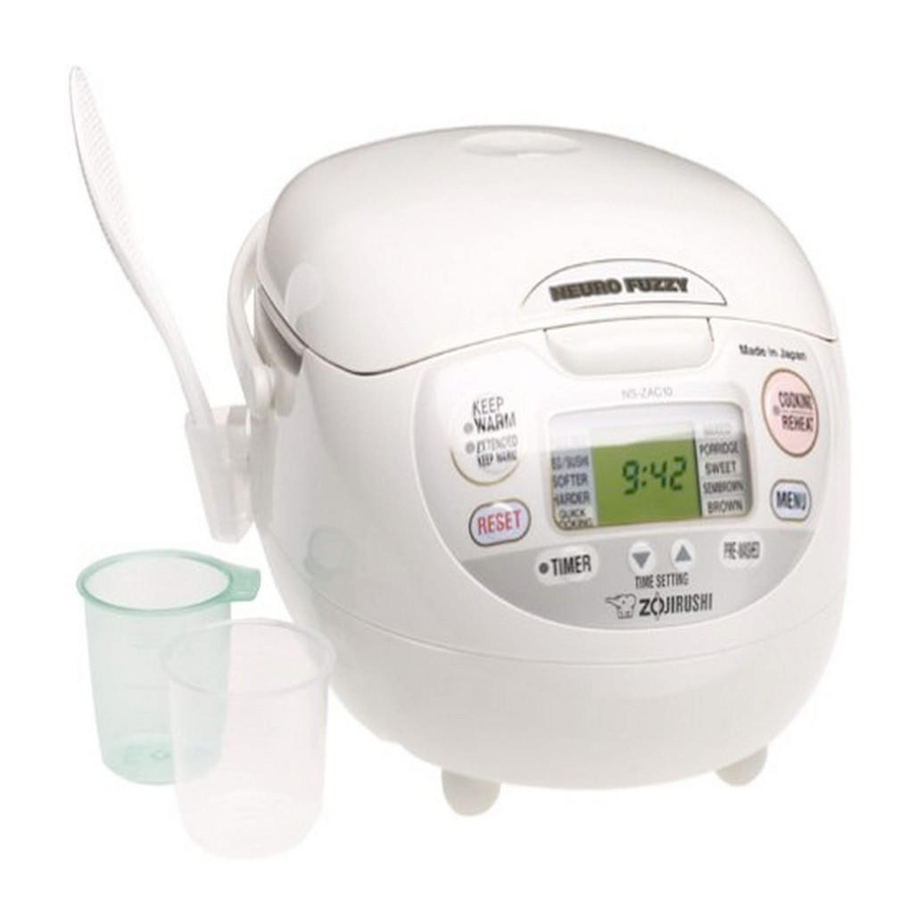 Zojirushi 炊飯器 NS-ZLH18 NEURO FUZZY Neuro Fuzzy Rice Cooker + Warmer, 5.5 Cup - The Gourmet Warehouse