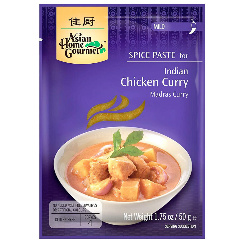 Indian Chicken Curry - Spice Paste, 50g - The Gourmet Warehouse